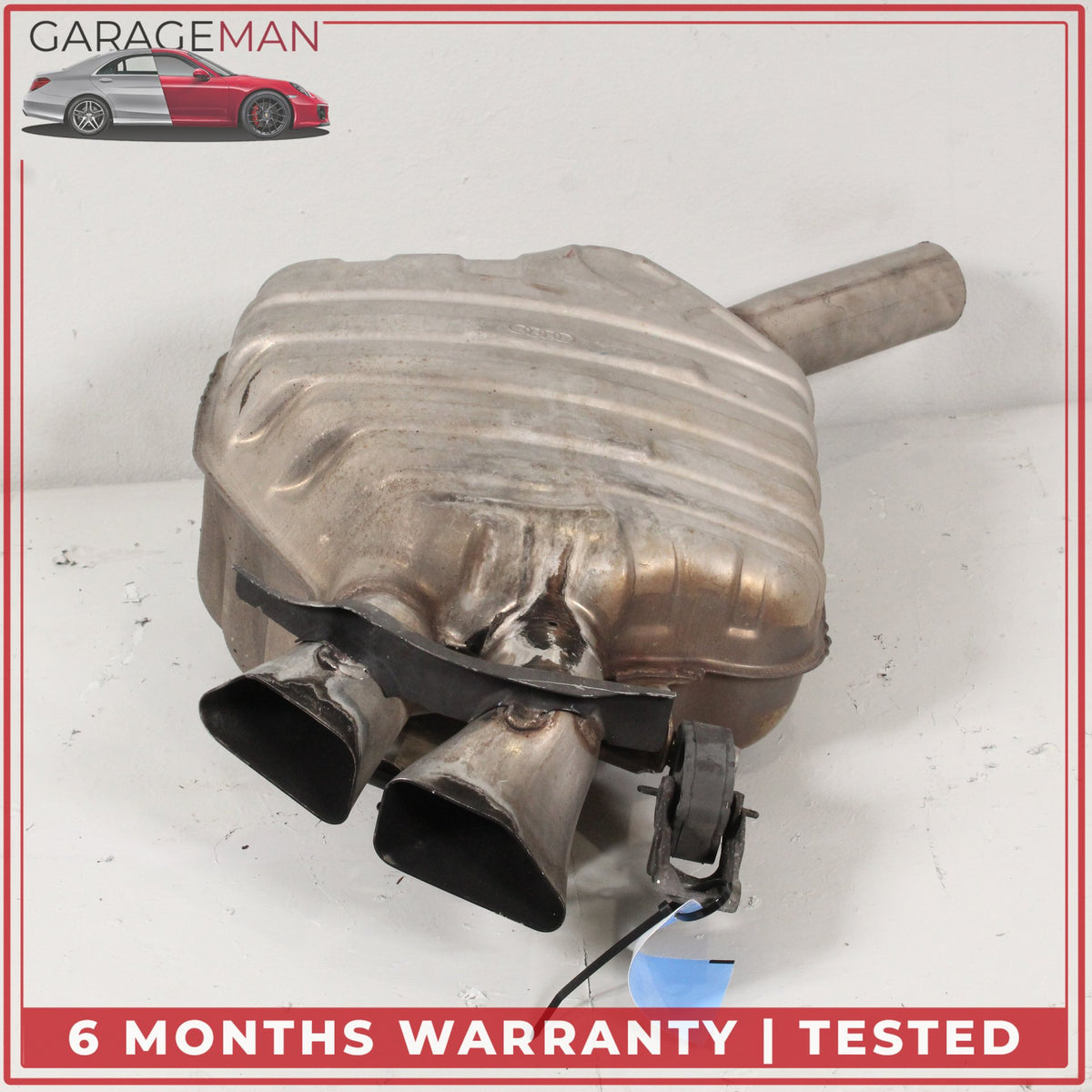 2011-2018 Audi A8 D4 Rear Right Side Exhaust Muffler 4H0253612AK OEM