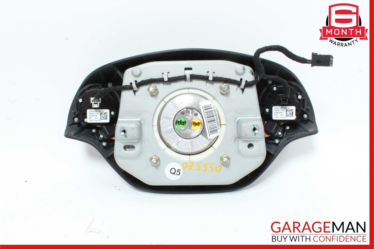 07-10 Mercedes W221 S450 S550 CL550 Steering Wheel Airbag Air Bag Assembly Black