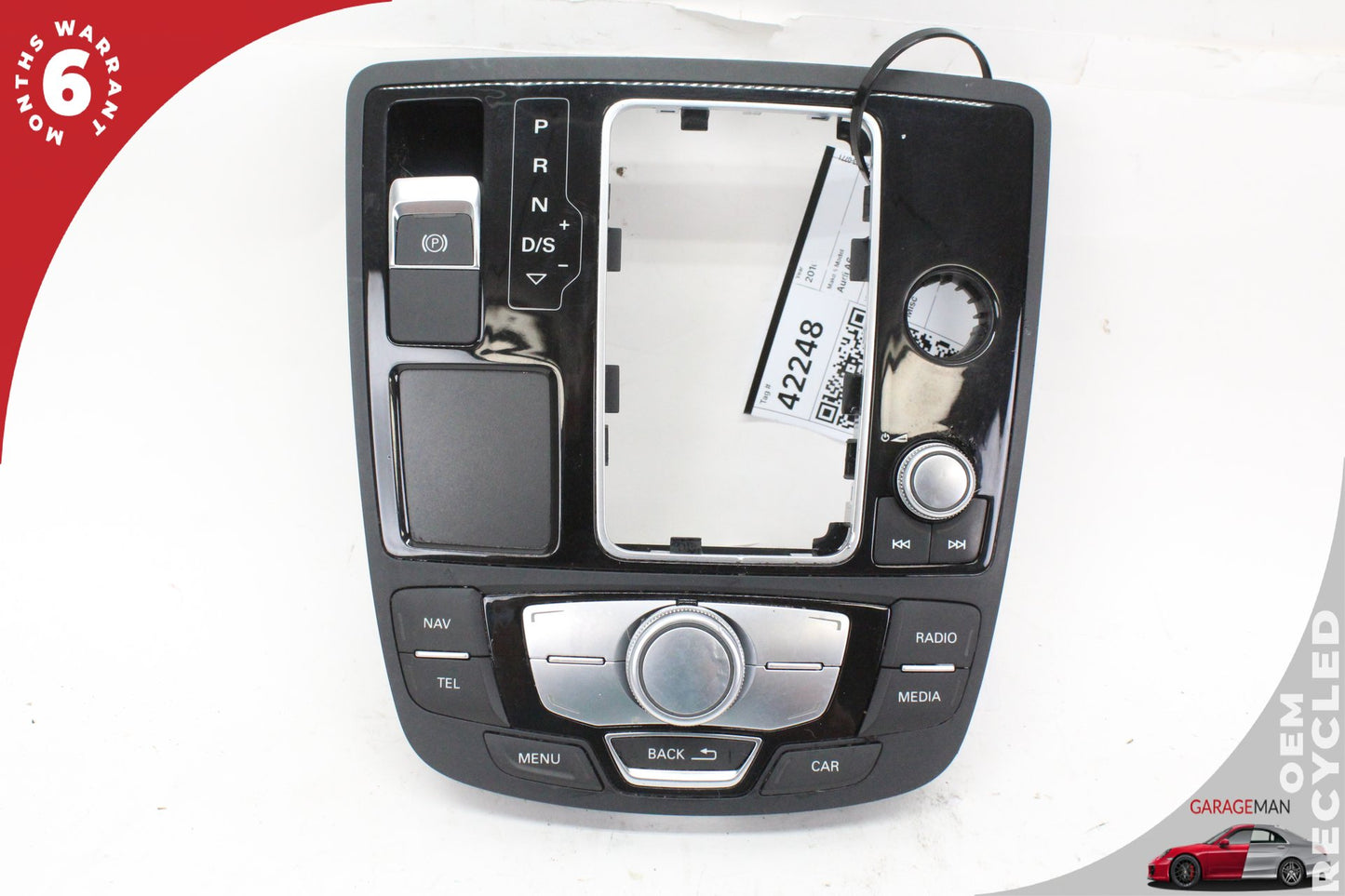 12-18 Audi A6 C7 Sedan Front Center Console MMI Gear Shifter Bezel 4G1919610F