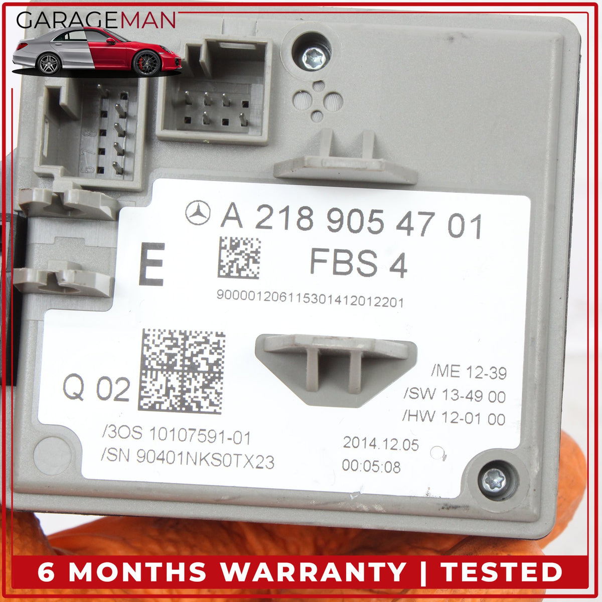 2014-2017 Mercedes W212 E400 Engine Control Module w/ Ignition Switch Module OEM