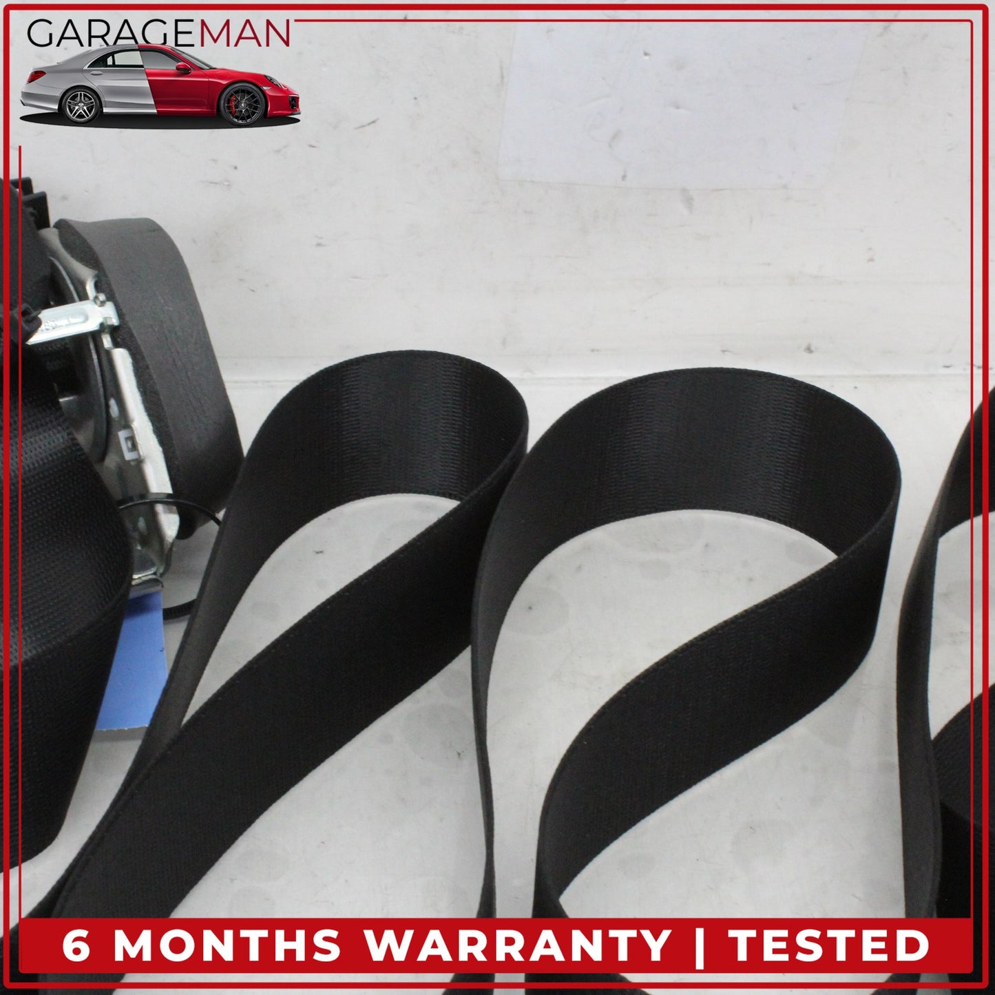 2011-2018 BMW X3 X4 F25 F26 Rear Left Driver Side Seat Belt Black OEM