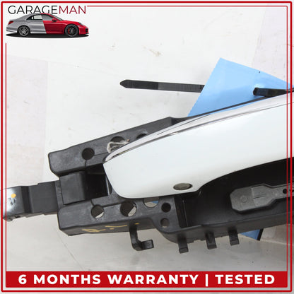 2011-2018 Audi A8 S8 Rear Left Exterior Door Handle Glacier White Metallic OEM