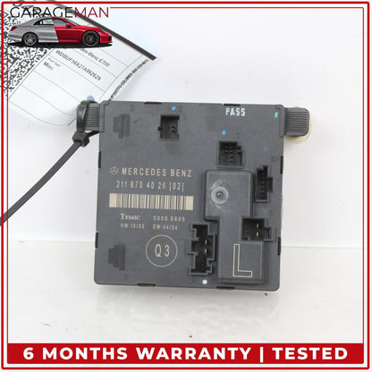 2003-2009 Mercedes W211 E350 Rear Left Side Door Control Module 2118704026 OEM