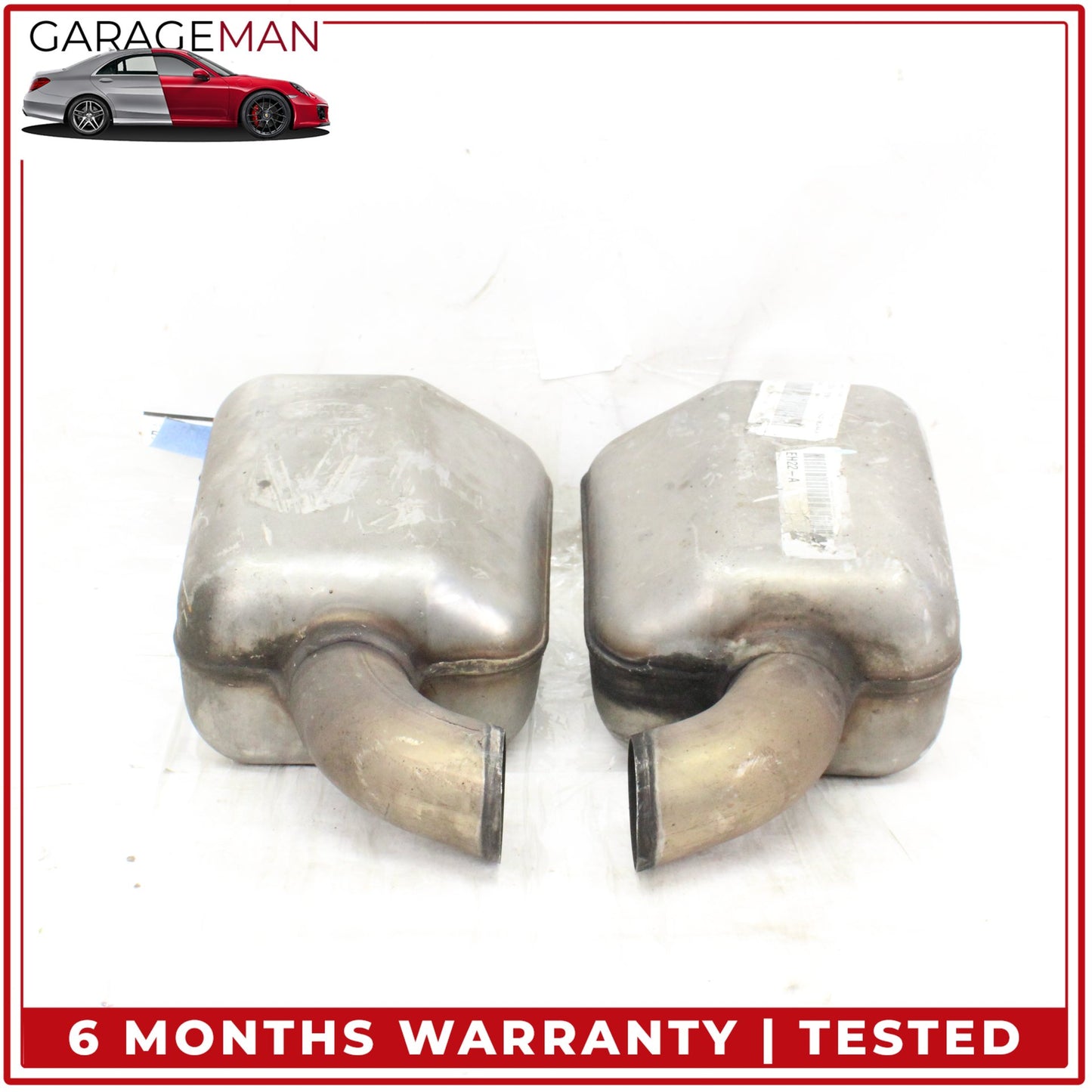 2014-2016 Land Rover LR4 L319 Rear Left and Right Side Exhaust Muffler Set OEM