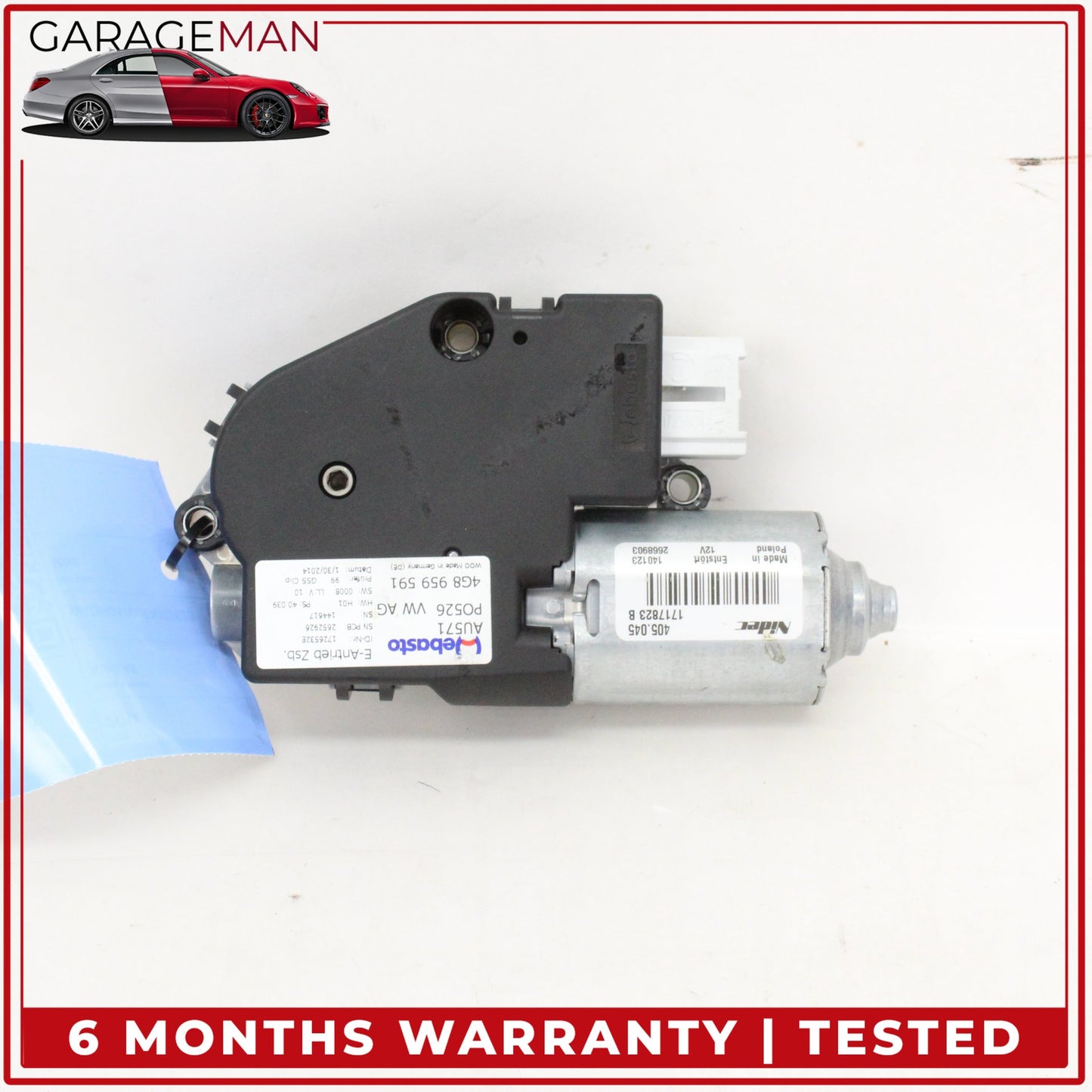 2012-2018 Audi A6 A7 Panoramic Sun Roof Sunroof Motor 4G8959591A OEM