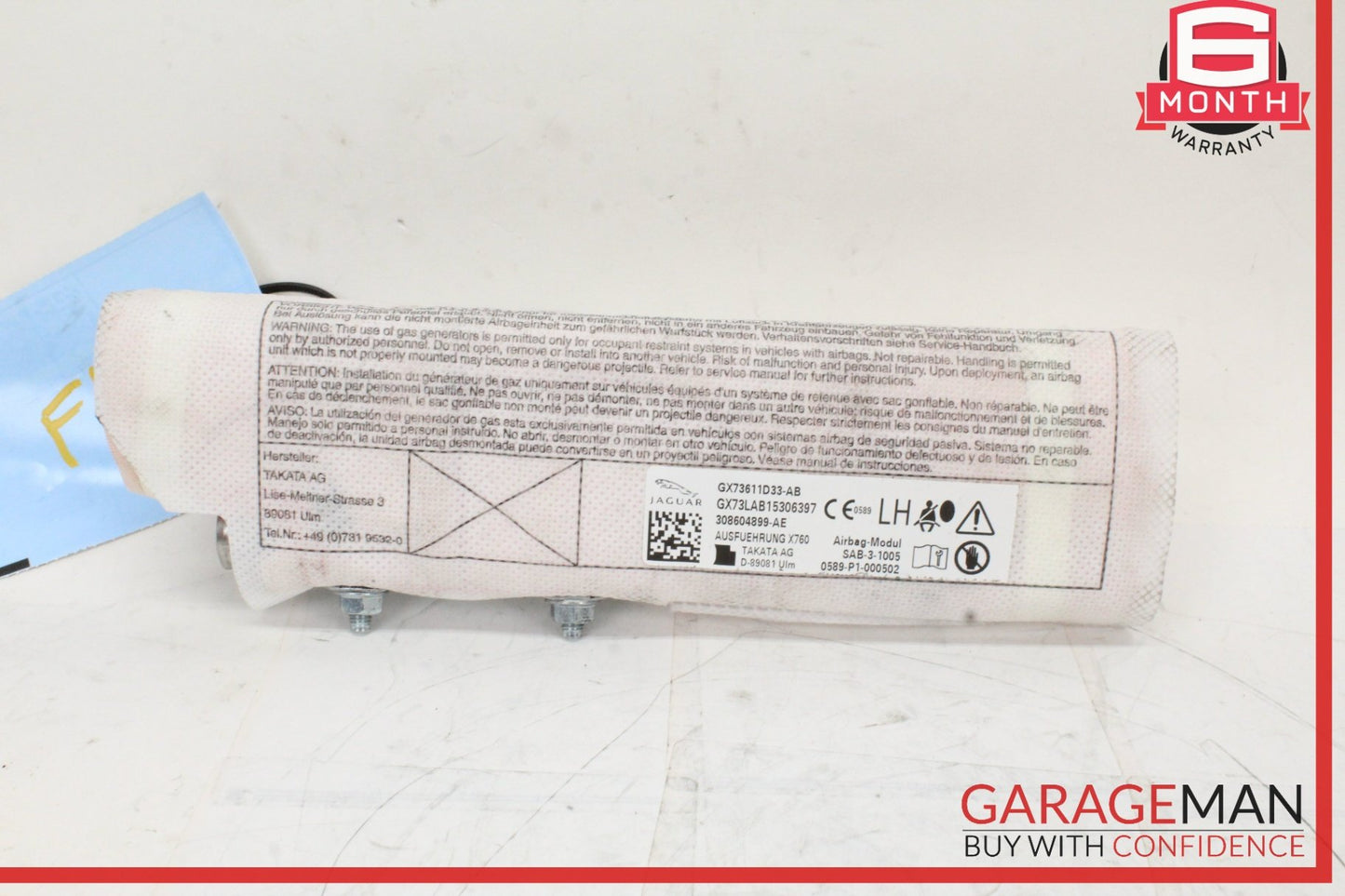 2016-2026 Jaguar XF X260 Sedan Front Left Driver Seat Airbag GX73611D33AB OEM