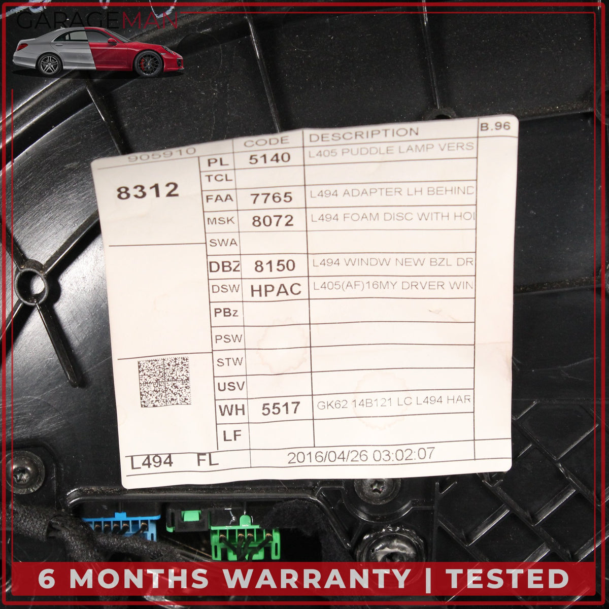 2014-2017 LR Range Rover Sport L494 Front Left Side Interior Door Panel Trim OEM