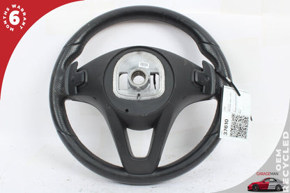 15-18 Mercedes-Benz C300 W205 Steering Wheel Black w/ Paddle Shifters 0004601803