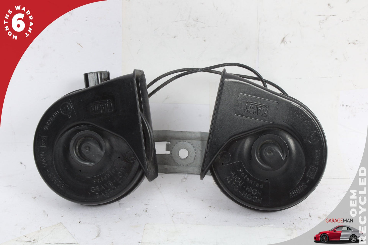 2002-2005 Ford Thunderbird Signal Siren Horn High Low Tone Set 0055306 OEM