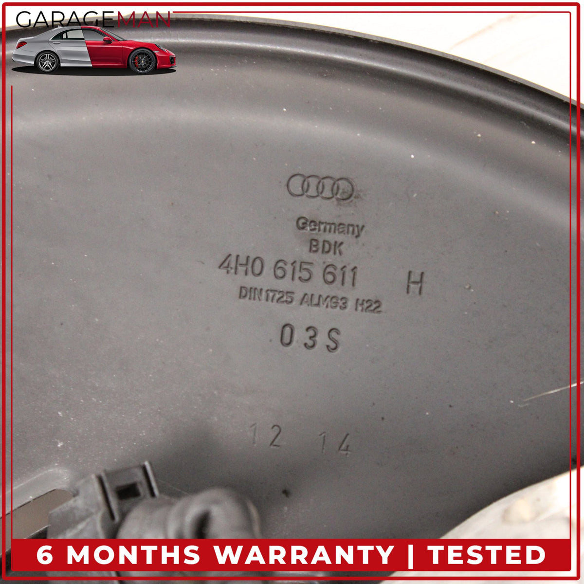 2011-2018 Audi A8 S8 Rear Left Side Spindle Knuckle Wheel Hub 4H0615611H OEM