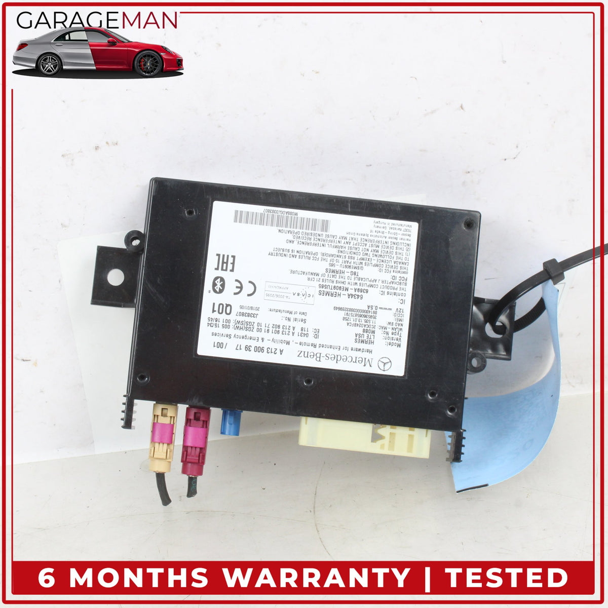 2016-2023 Mercedes W213 E300 Bluetooth Telematic Control Module 2139003917 OEM