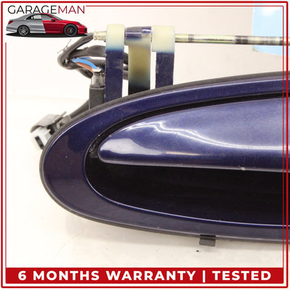 1997-2005 Porsche 911 Carrera Front Left Exterior Door Handle Blue Metallic OEM
