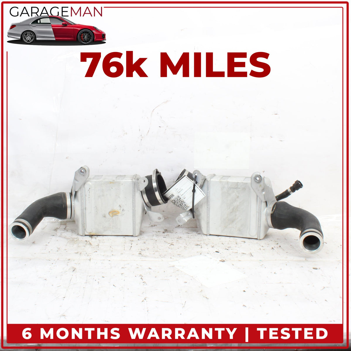 2008-2019 BMW 650i 550i X5 Left and Right Side Turbocharger Intercooler Set OEM