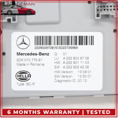 2015-2018 Mercedes W205 C300 Rear Trunk SAM Control Module Unit 2229009708 OEM