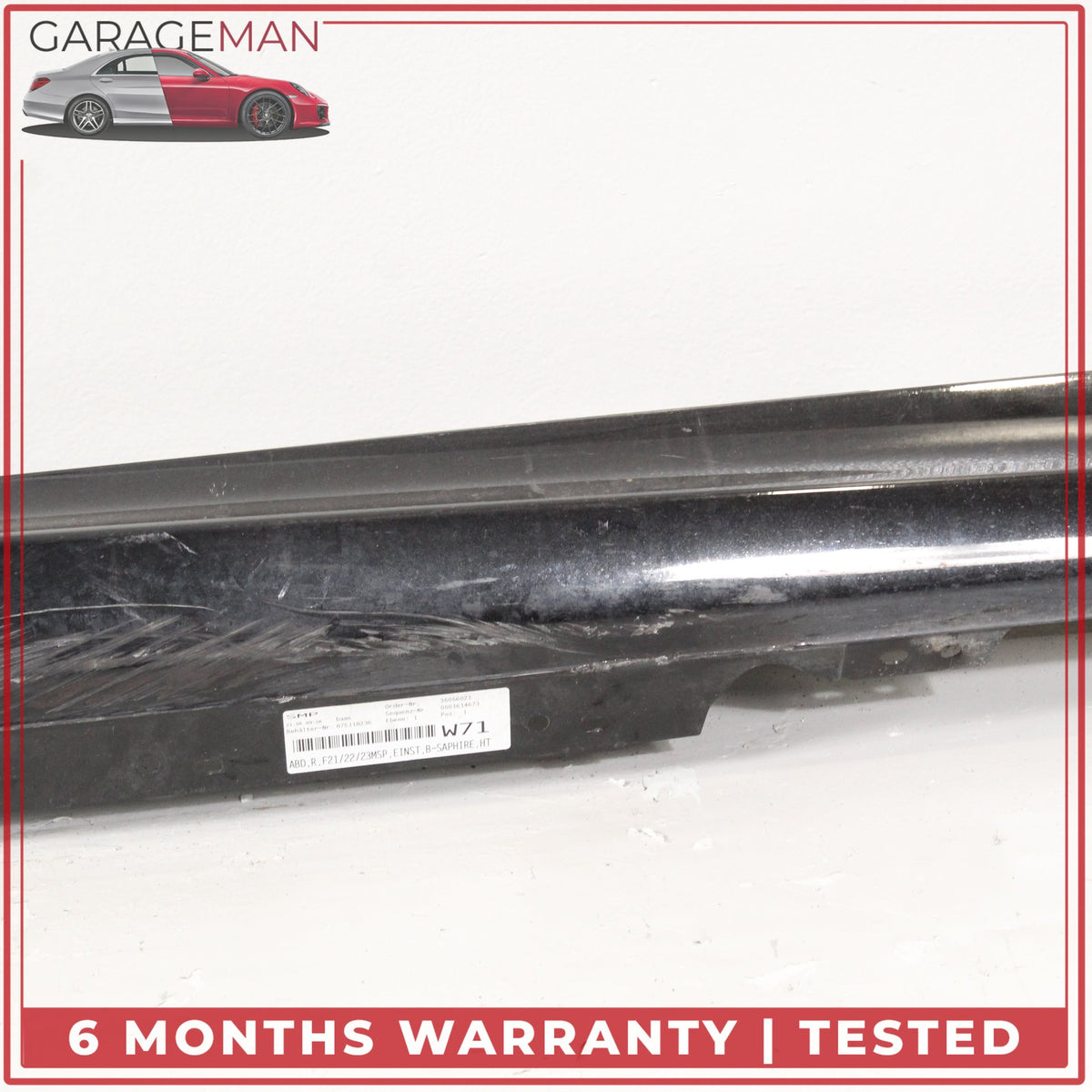 2014-2021 BMW M235i F22 Coupe Right Side Skirt Molding Rocker Panel Black OEM