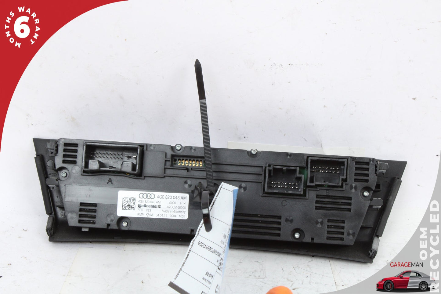 2012-2018 Audi A6 A7 Dashboard A/C Climate Control Switch Panel 4G0820043AM OEM