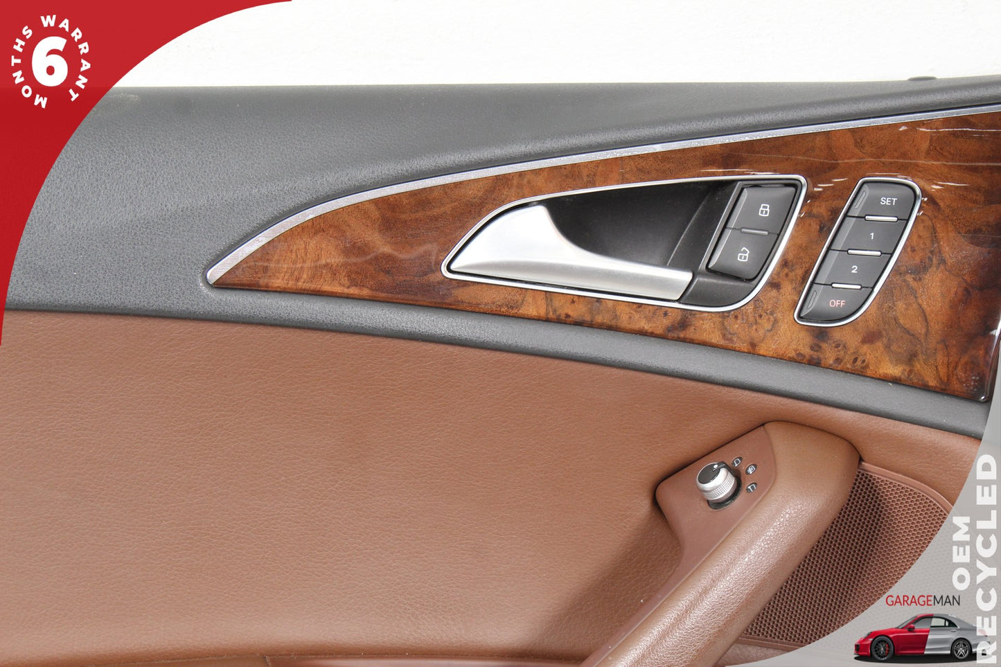 2012-2018 Audi A6 S6 Front Left Side Interior Door Panel Brown 4G1867021 OEM