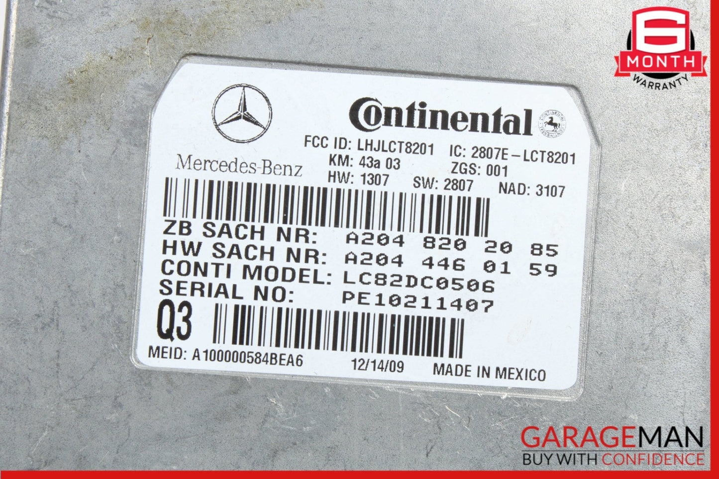 2007-2014 Mercedes-Benz S550 W221 Communication Control Module 048202085 OEM