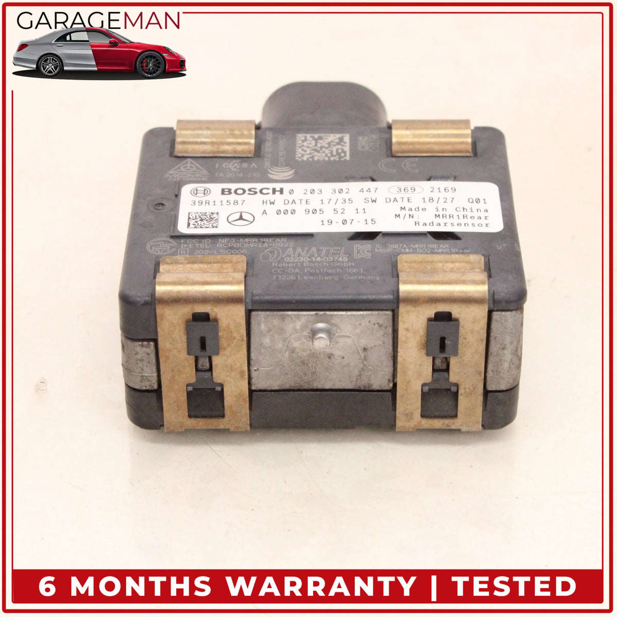 2019-2023 Mercedes X253 GLC300 Rear Left or Right Blind Spot Sensor Module OEM