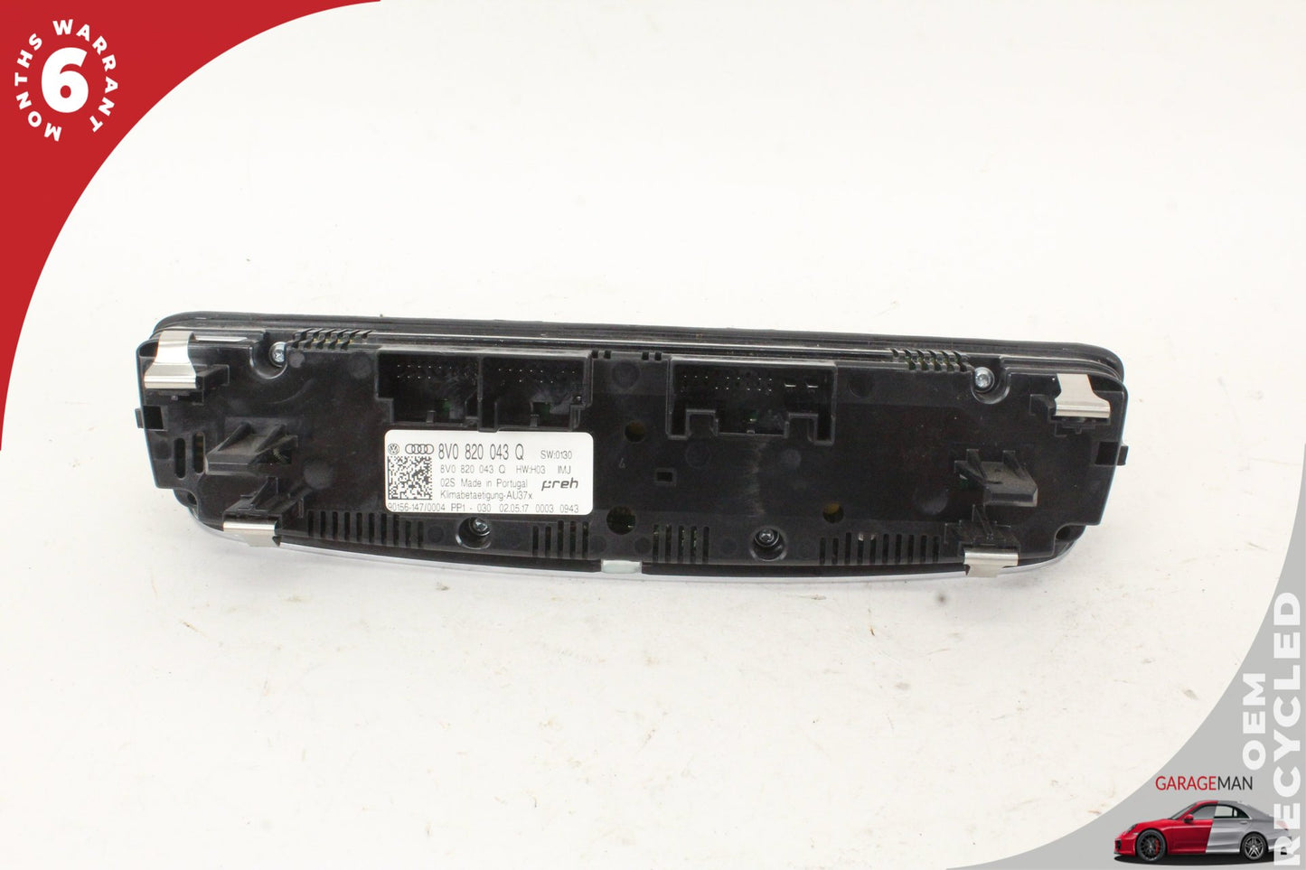17-20 Audi A3 8V Sedan AC Climate Control Temperature Unit 8V0820043Q Genuine
