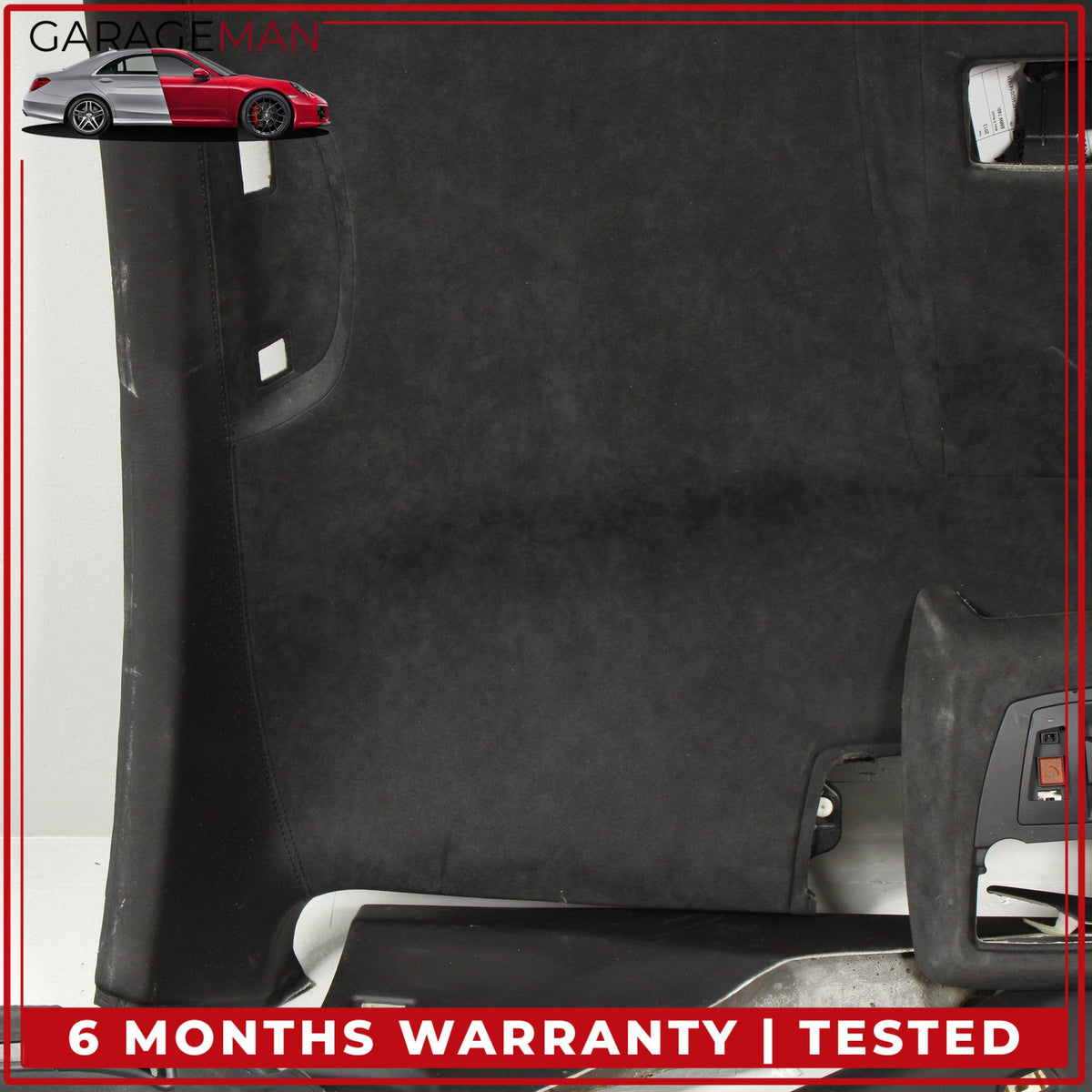 2009-2015 BMW 740i F01 Alcantara Headliner Pillars Visors Set 8035839 OEM