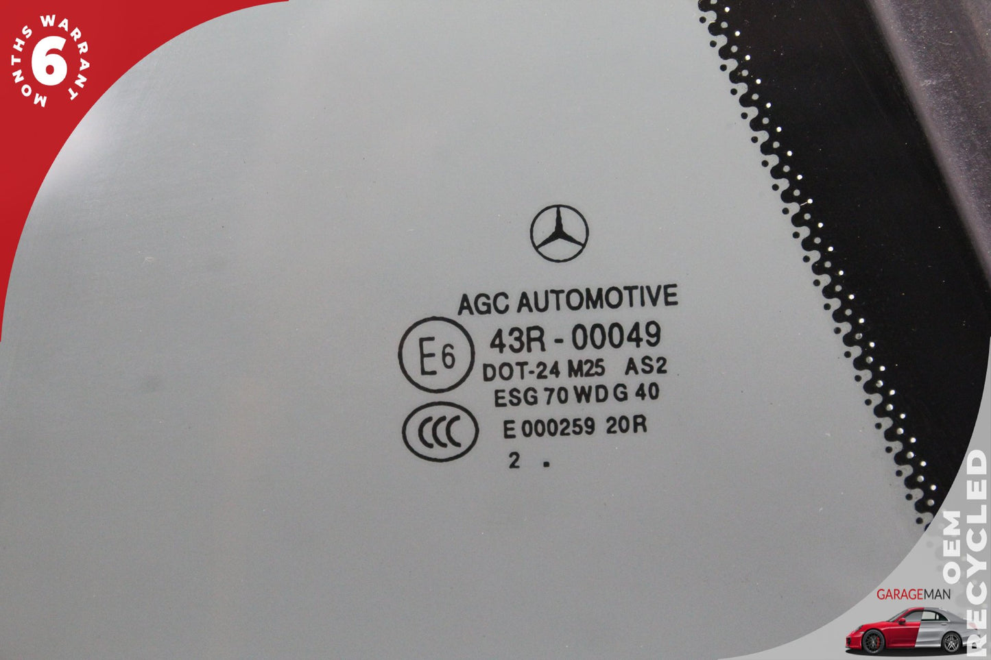 2013-2020 Mercedes R231 SL500 Rear Right Quarter Window Glass 2316700206 OEM