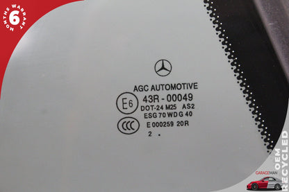 2013-2020 Mercedes R231 SL500 Rear Right Quarter Window Glass 2316700206 OEM