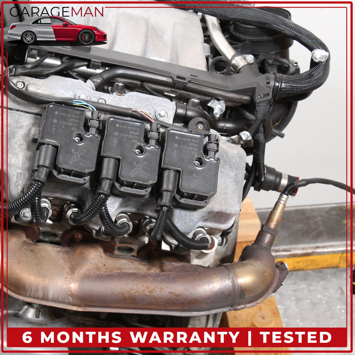 1998-2005 Mercedes R170 SLK320 RWD 3.2L V6 112947 Engine Motor Assembly OEM 178K