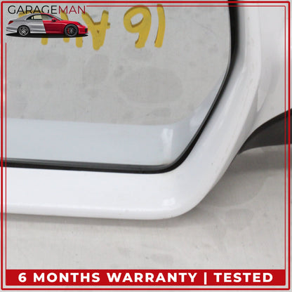 2009-2016 Audi A4 Front Left Driver Side Door Rear View Mirror White OEM