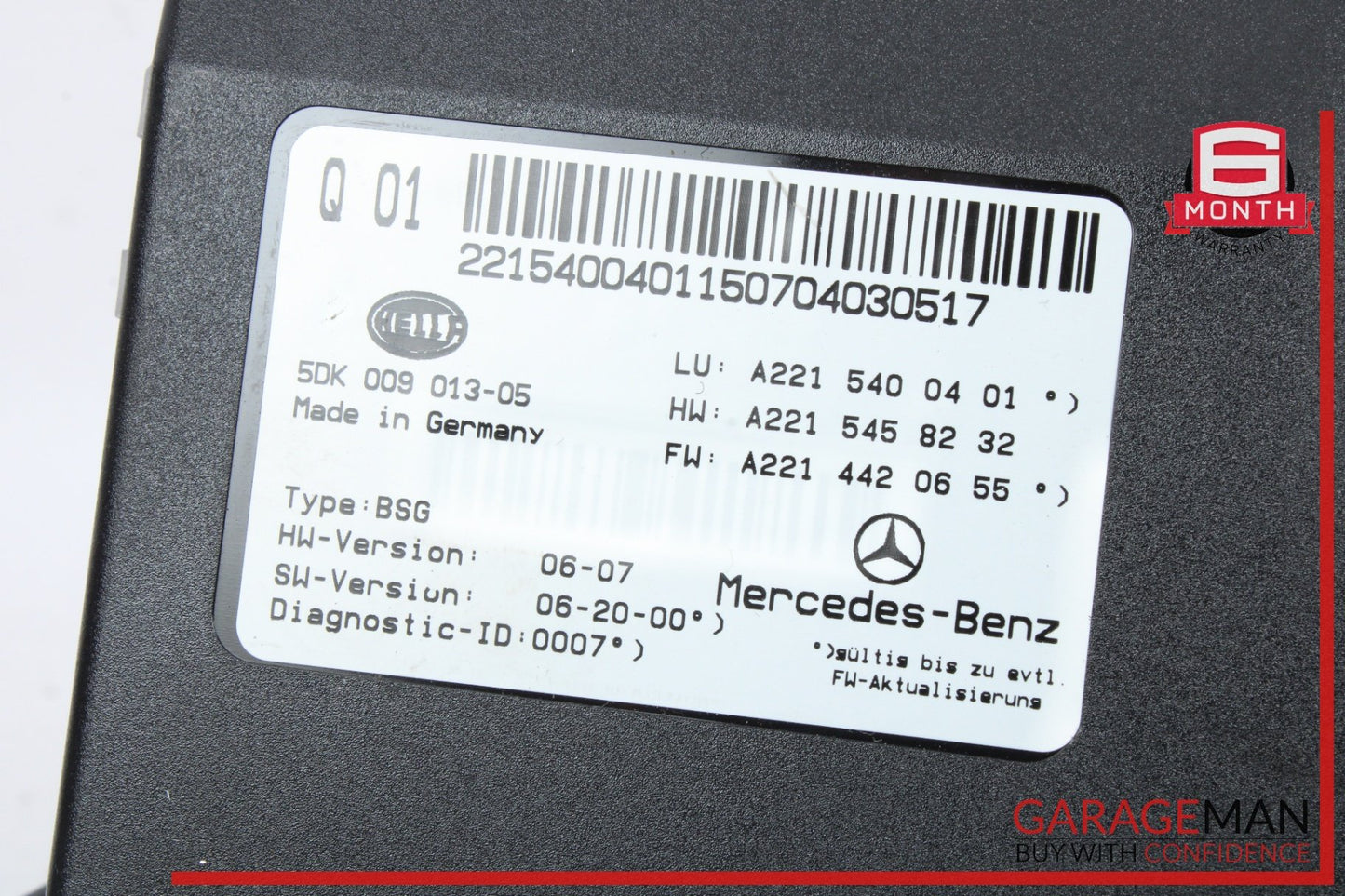 2007-2014 Mercedes S550 W221 Electric Power Supply Control Module 2215400401
