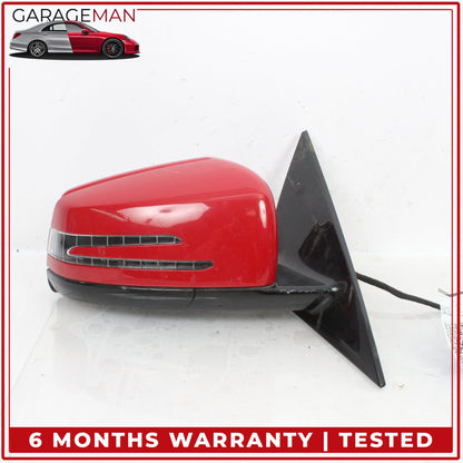 2010-2017 Mercedes C207 E400 Coupe Front Right Door Rear View Mirror Red OEM