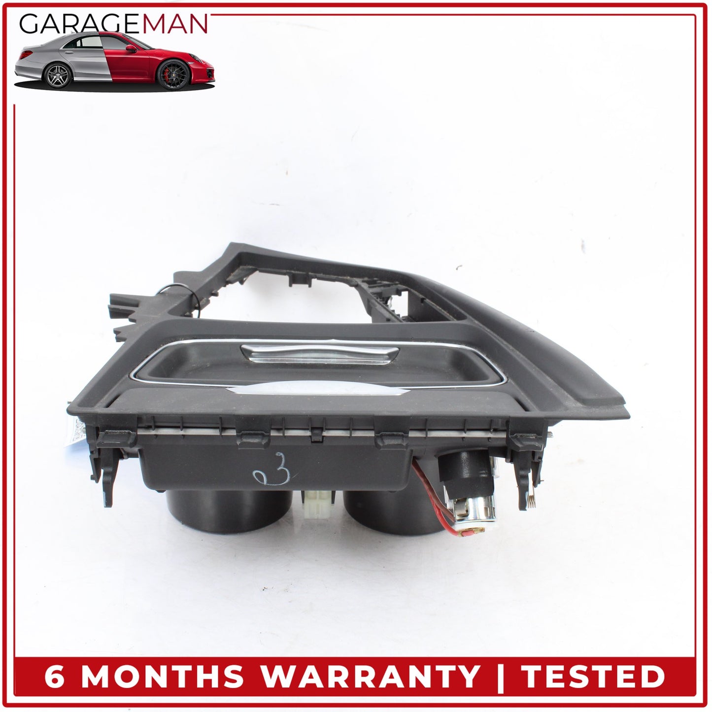 2012-2018 BMW 320i xDrive Front Center Console Dual Cup Holder w/ Ash Tray OEM