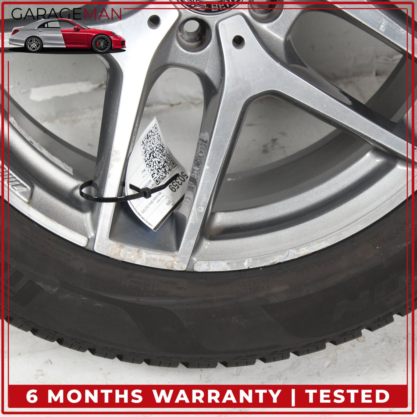 2016-2023 Mercedes X253 GLC300 Wheel Rim w/ Pirelli Tire 8JX19H2 ET38 OEM