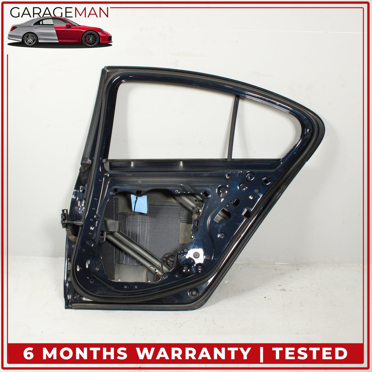 2017-2023 BMW 530e G30 Rear Right Side Door Shell Imperial Blue Metallic OEM