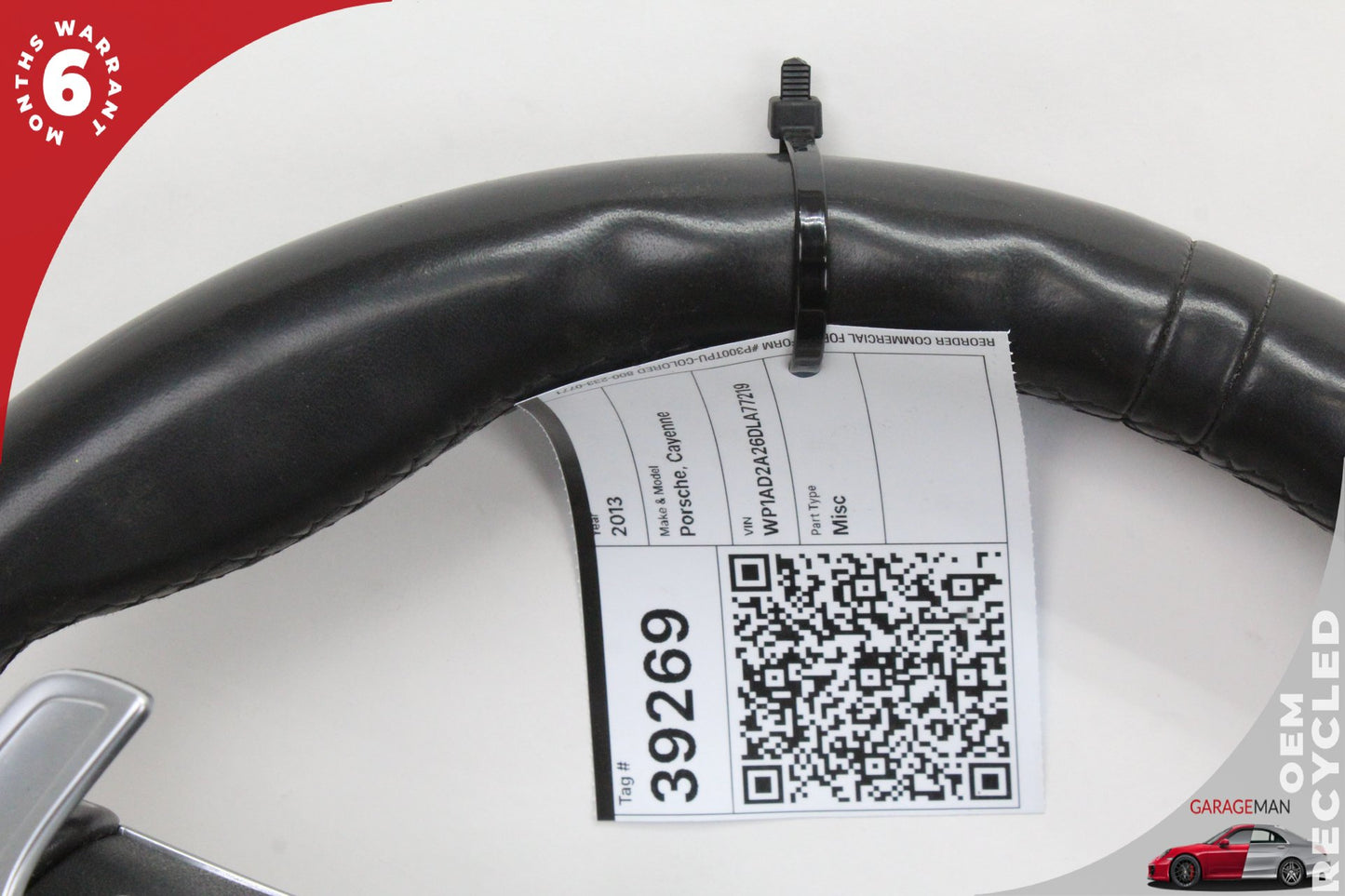 11-18 Porsche Cayenne 92A SUV Steering Wheel w/ Paddle Shifters 7PP419091AE