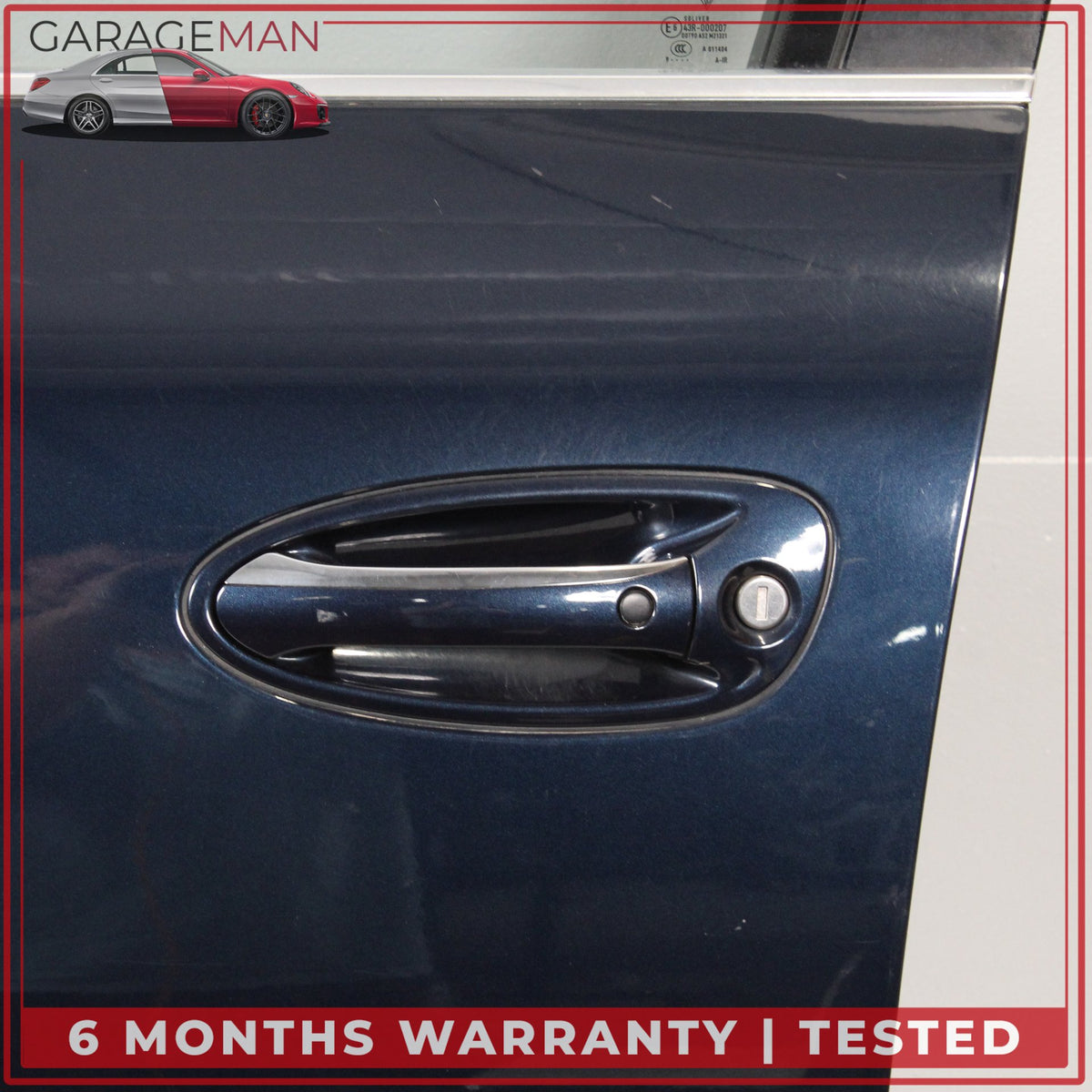 2010-2016 Porsche Panamera 970 Front Left Complete Door Assy Blue Metallic OEM
