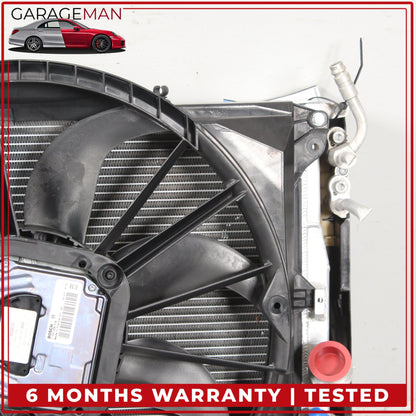 2007-2011 BMW 335i E90 Engine Radiator Cooling Fan Motor Assembly OEM w/ VRSF Intercooler