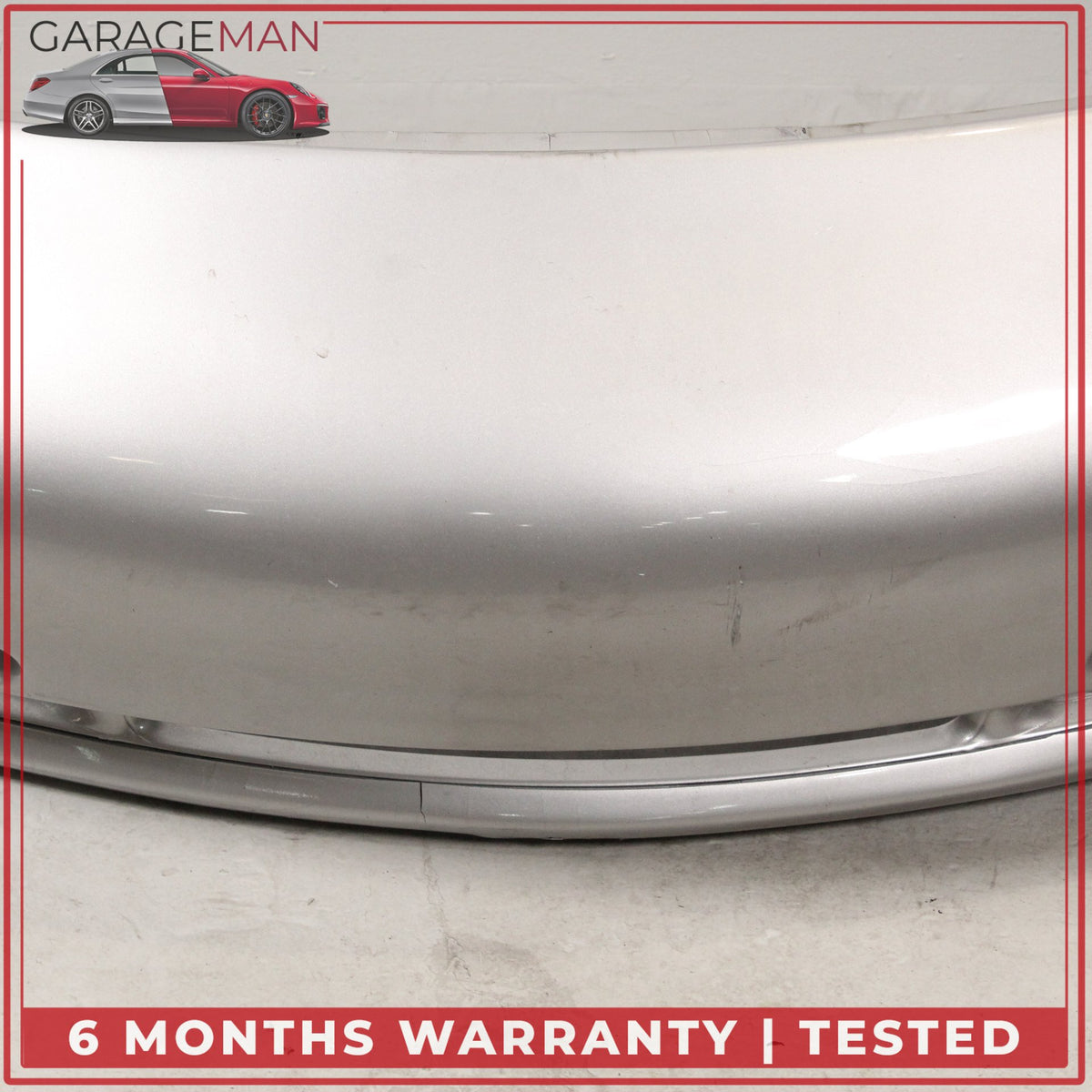 1999-2001 Porsche 911 Carrera 996 Front Bumper Cover Arctic Silver Metallic OEM