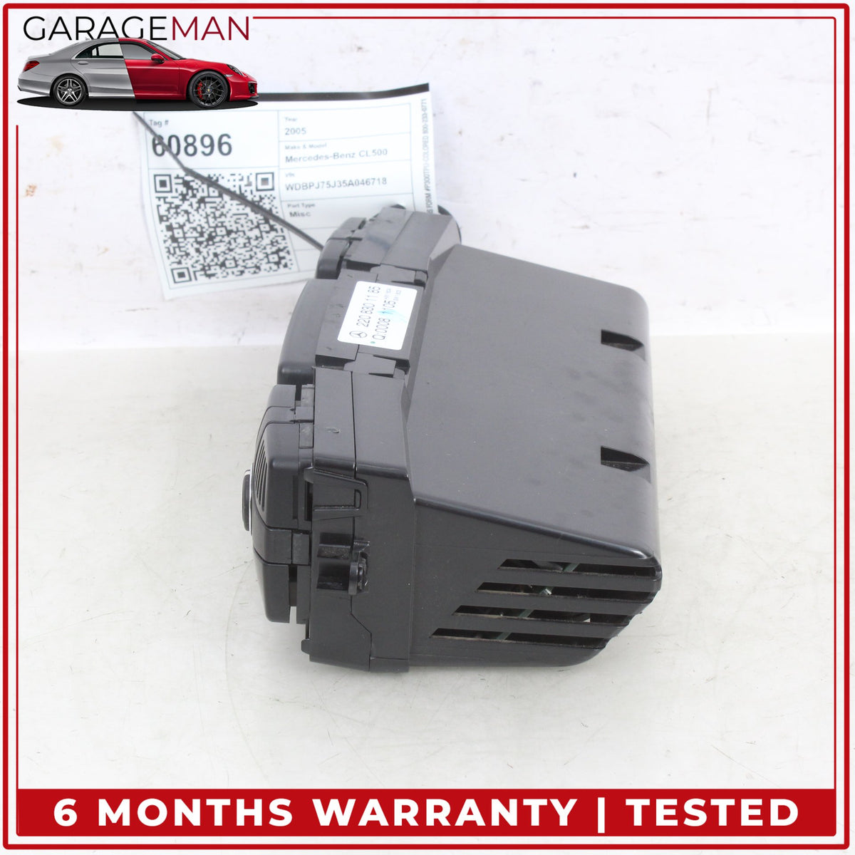 2000-2006 Mercedes W215 CL500 AC Temperature Climate Control Switch Panel OEM