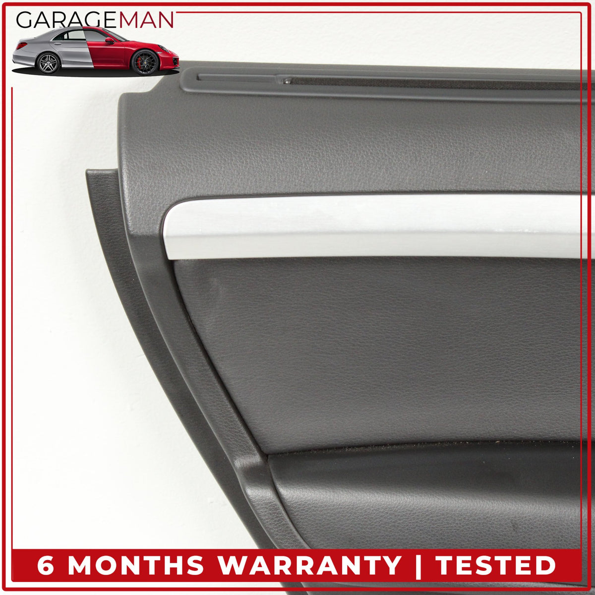 2007-2015 Audi Q7 Rear Left Side Interior Door Trim Panel w/ Sun Shade OEM