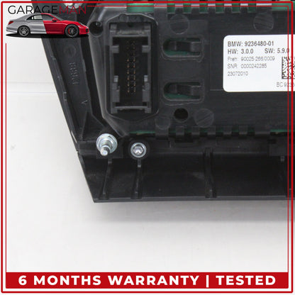 2011-2016 BMW 550i Front AC Climate Control Panel Audio CD Player 9236480 OEM