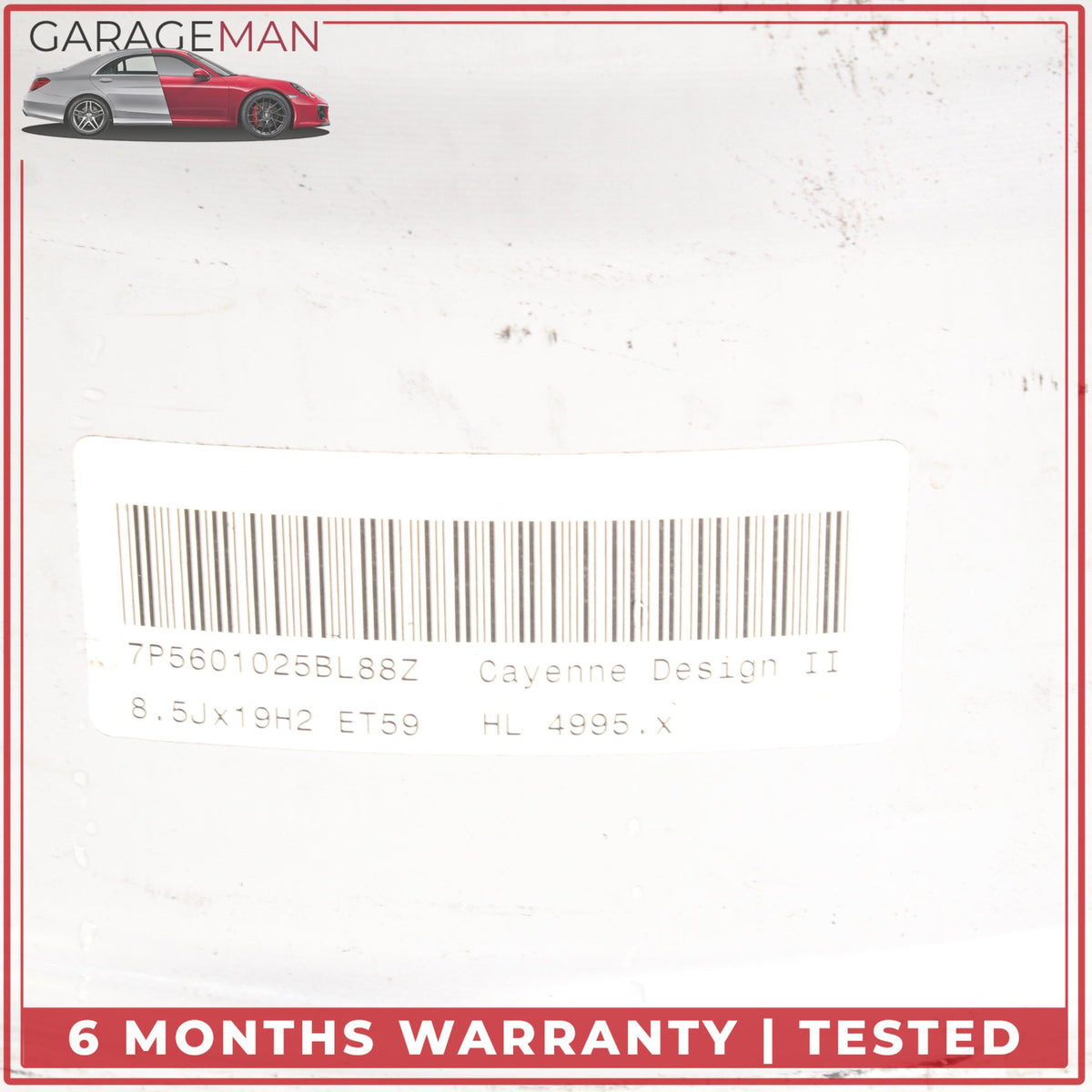 2011-2018 Porsche Cayenne 958 Front or Rear Side Wheel Rim 8.5JX19H2 ET59 OEM