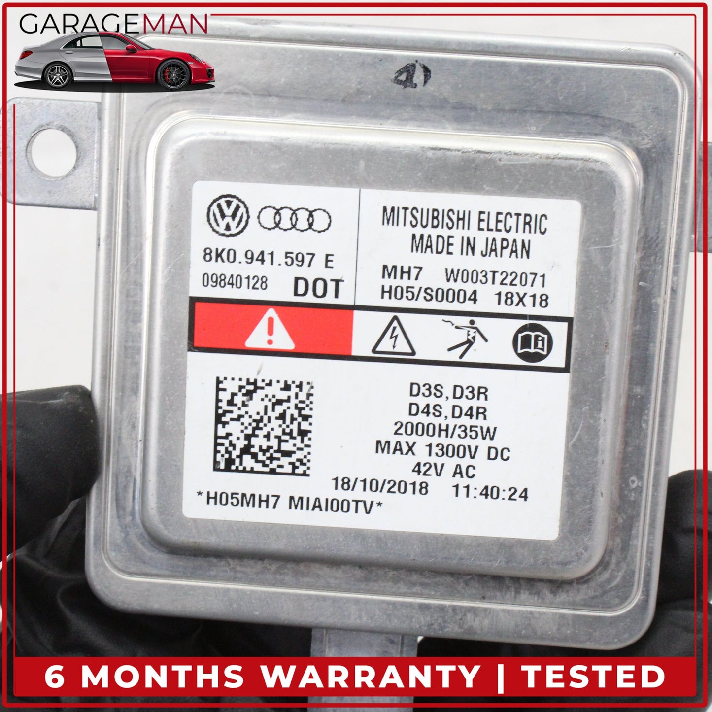 2013-2017 Audi A5 Q5 Xenon HID Headlight Ballast Control Module 8K0941597E OEM
