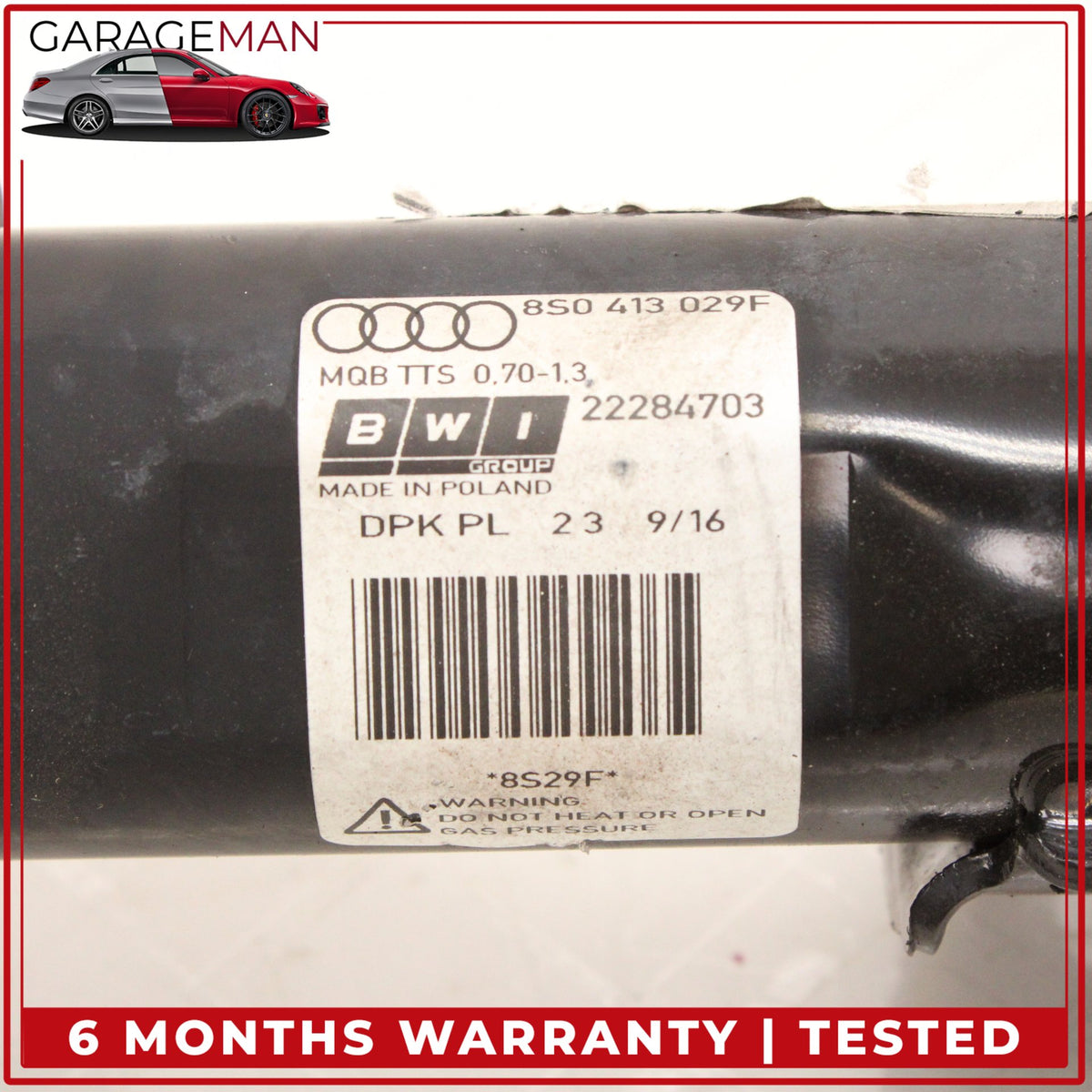 2016-2023 Audi TTS TT Front Left & Right Side Shock Strut Absorber Set OEM