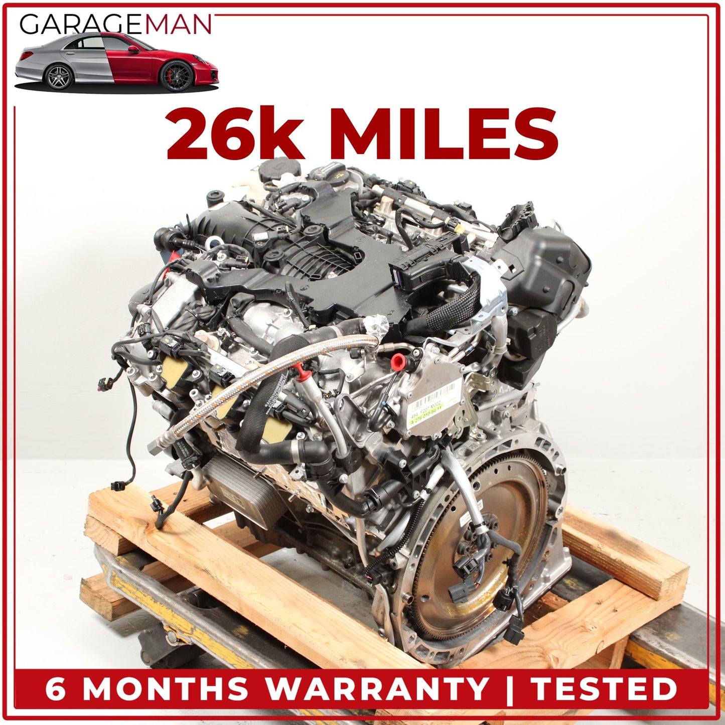 2015-2023 Mercedes C207 E400 RWD 3.0L V6 276.820 Engine Motor Assembly OEM 25K