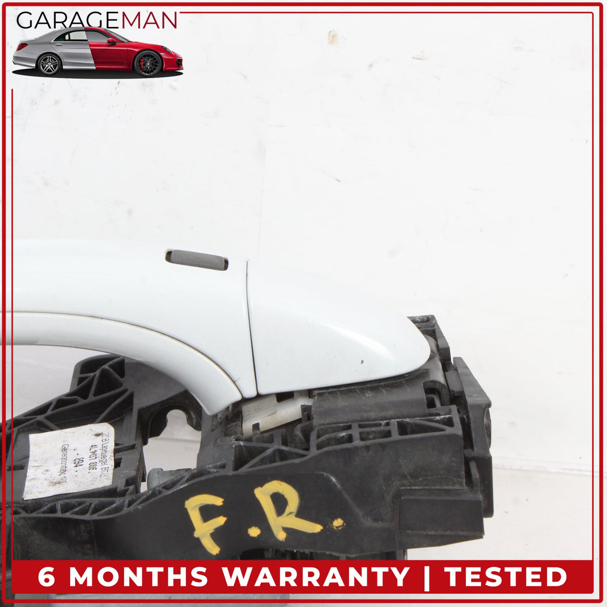 2007-2015 Audi Q7 Front Right Side Exterior Door Handle White Metallic OEM