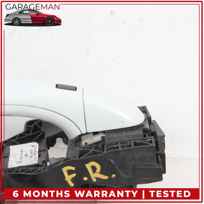 2007-2015 Audi Q7 Front Right Side Exterior Door Handle White Metallic OEM