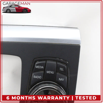 2014-2019 BMW X5 X6 iDrive Media Navigation Ceramic Knob w/ Switches & Trim OEM