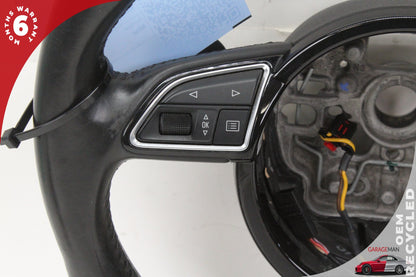 12-18 Audi A6 C7 Steering Wheel Left w/ Paddle Shifters 4G0419091T