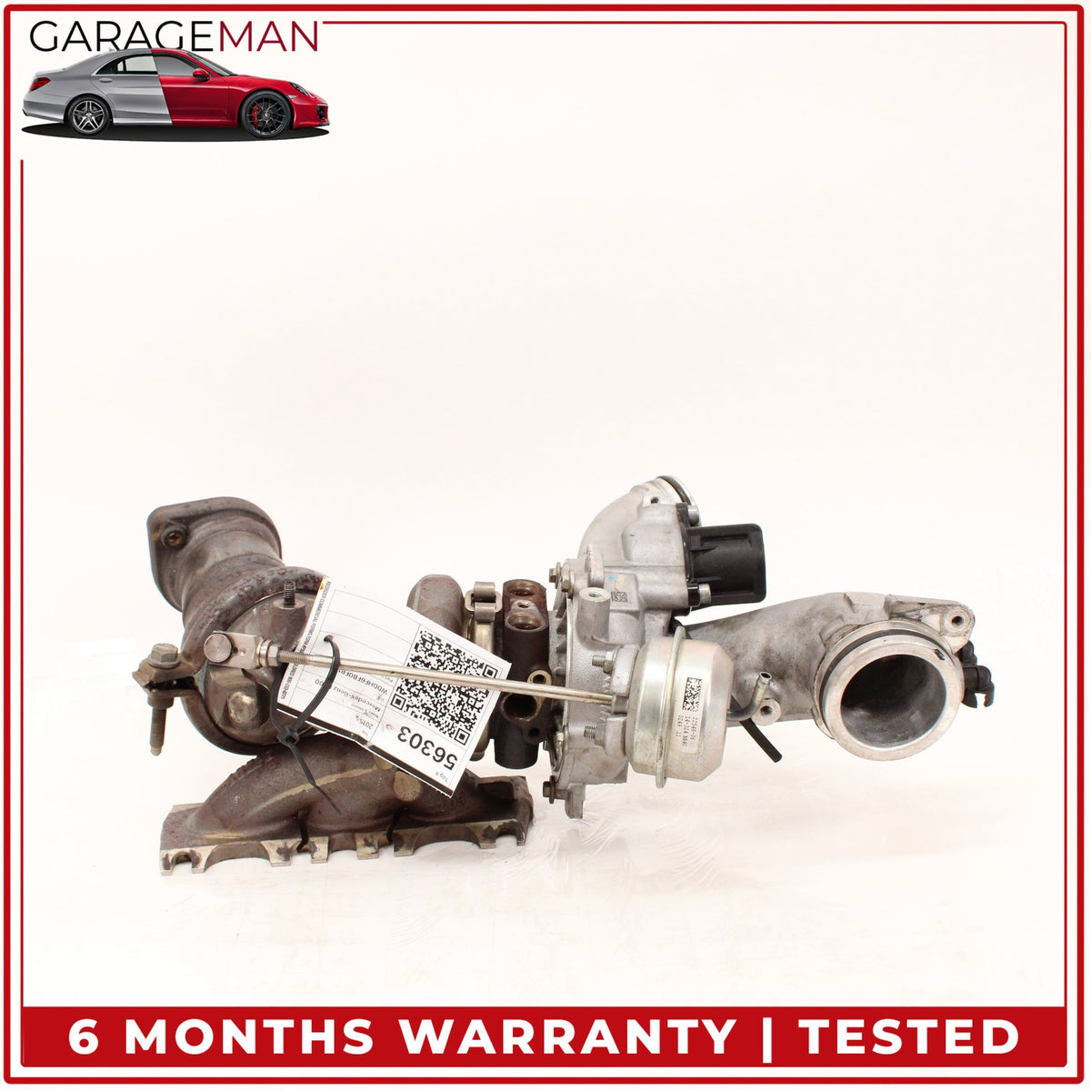 2014-2020 Mercedes W212 E400 M276 Left Turbocharger Turbo Charger Manifold OEM